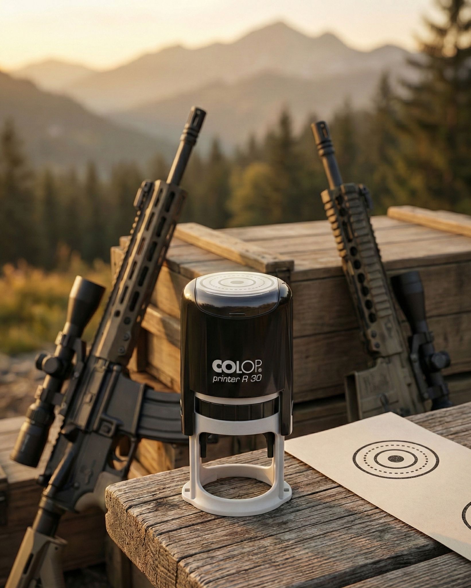 Pieczątka strzelecka 1 MOA / 100 metrów