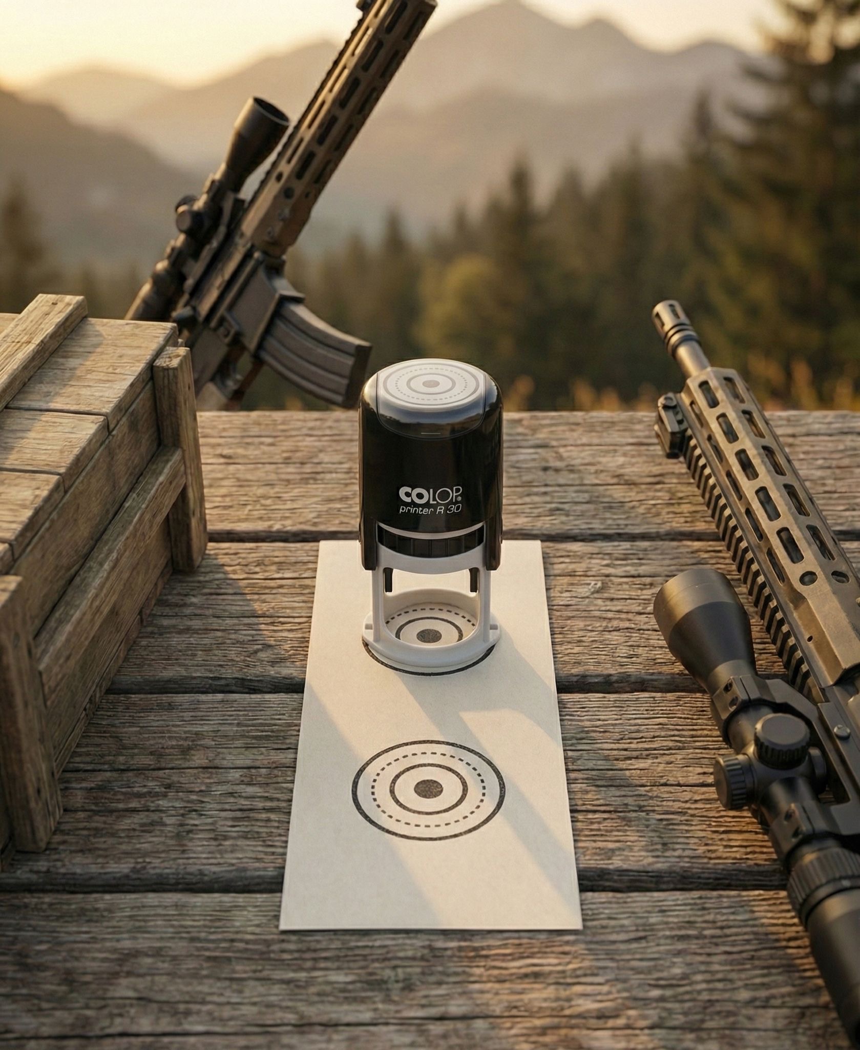 Pieczątka strzelecka 1 MOA / 100 metrów - obrazek 2