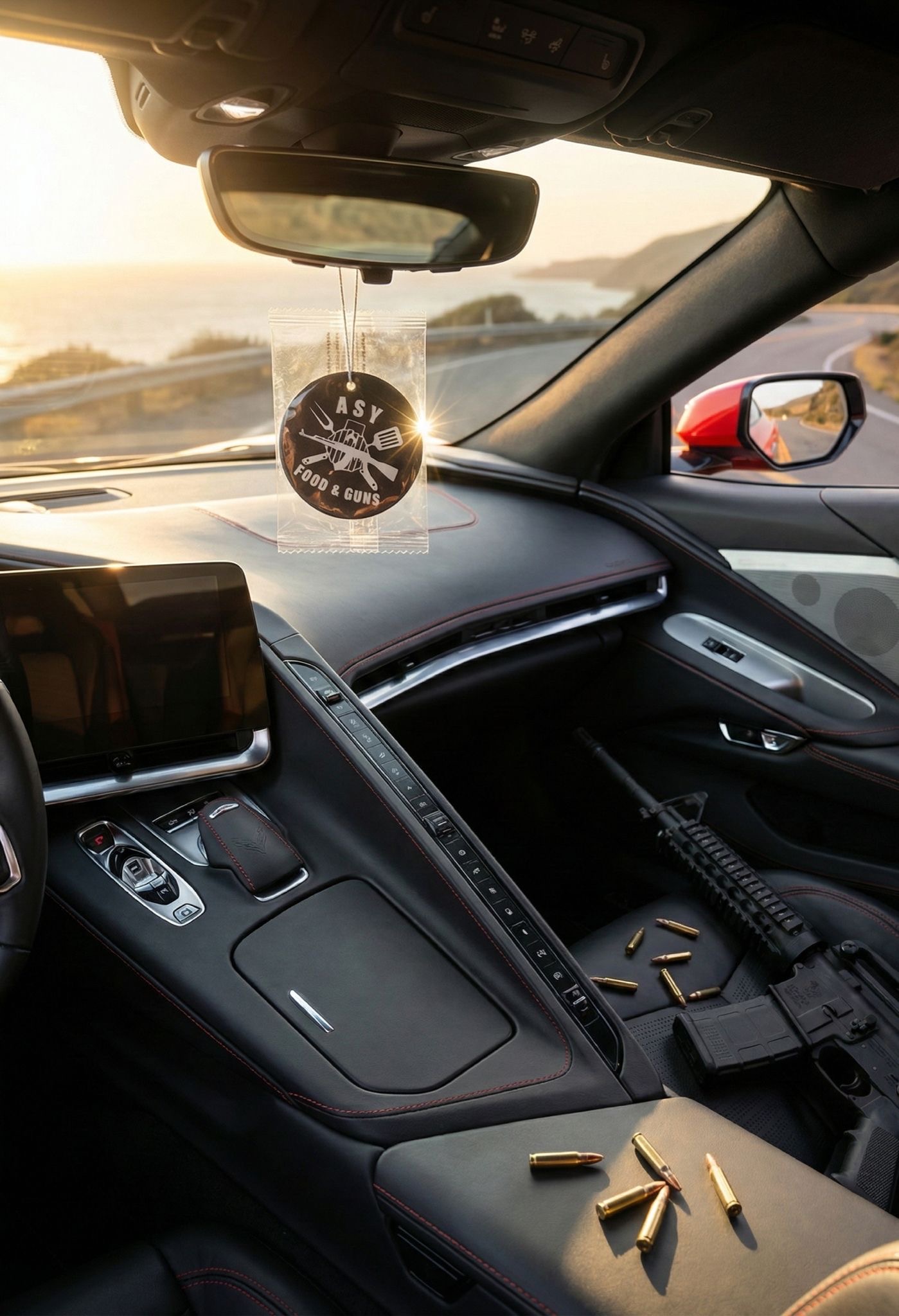 Zawieszka zapachowa do samochodu, zapach BLACK - obrazek 2